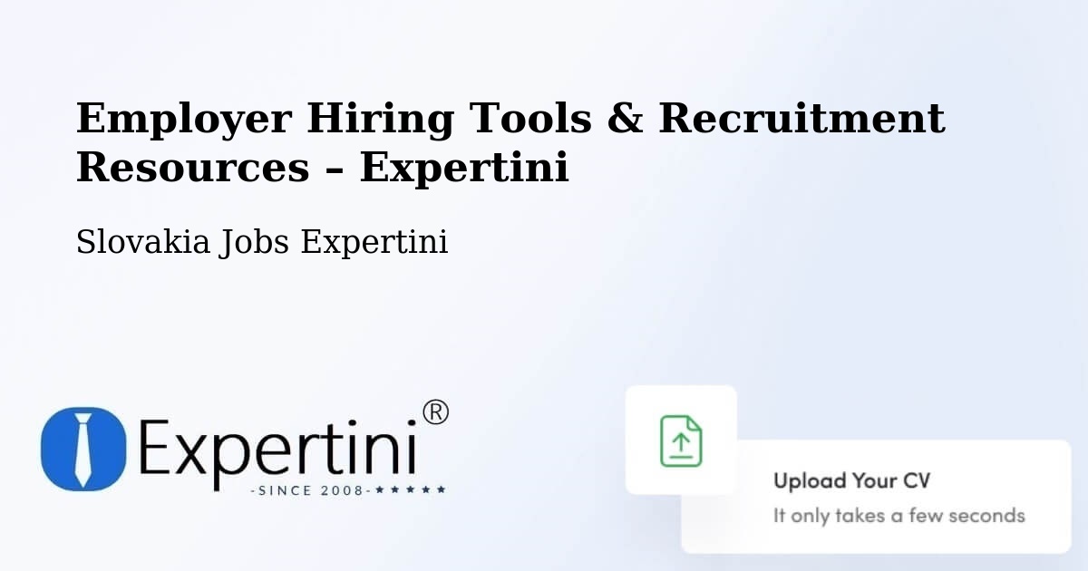 Employer Hiring Tools & Recruitment Resources – Modra - Modra, Slovakia Jobs Expertini